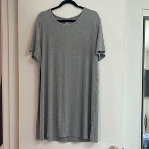 Cozy Earth Bamboo Rib-Knit Boyfriend Sleep Dress